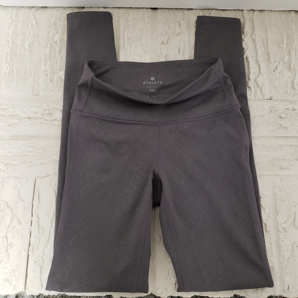 Athleta Gray Chaturanga Capri Leggings XXS